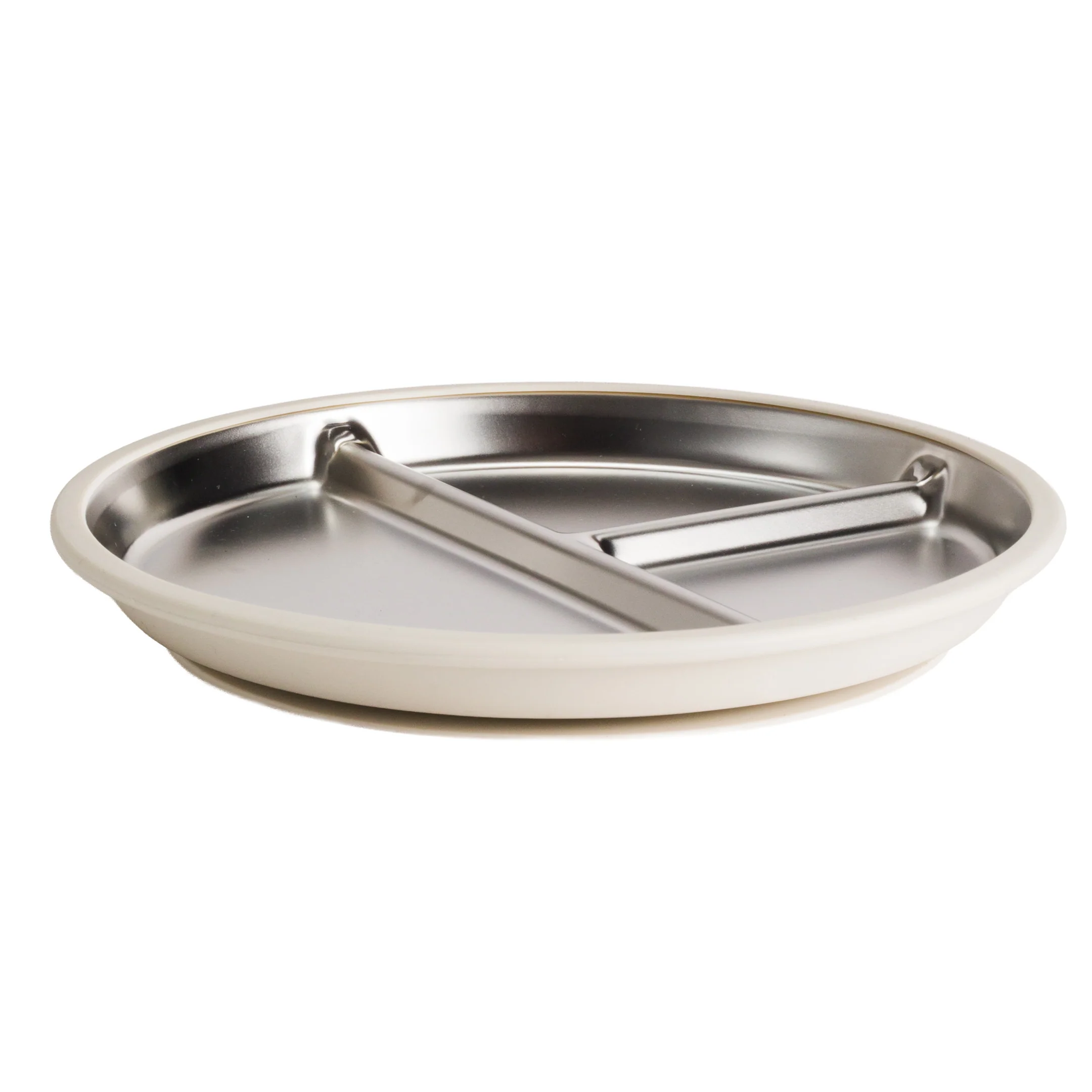 Nestling Stainless Divided Suction Plate - Image 4