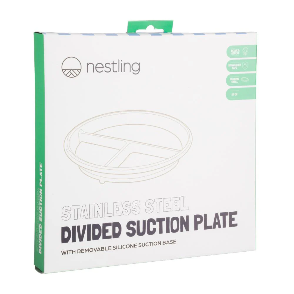 Nestling Stainless Divided Suction Plate - Image 6