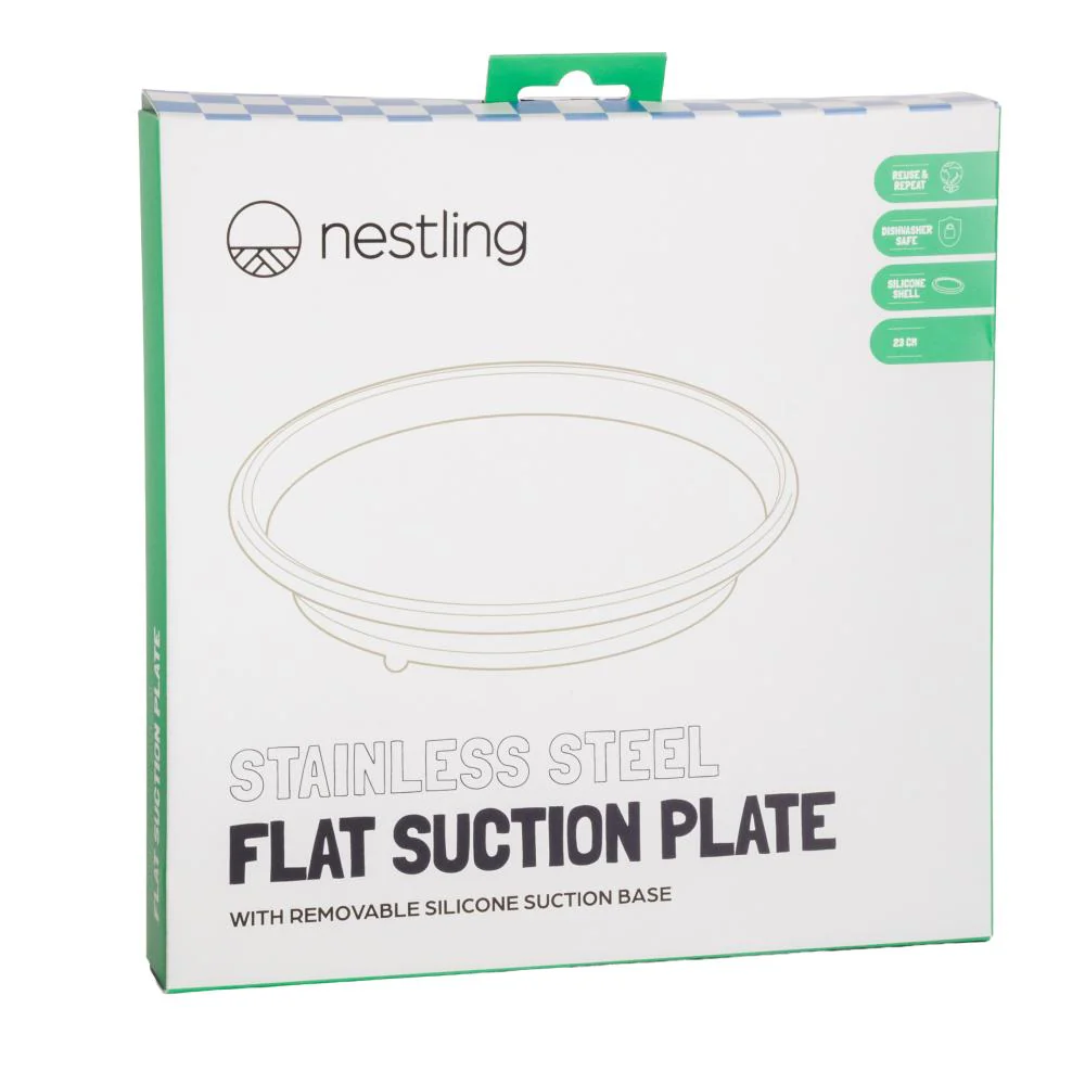 Nestling Stainless Flat Suction Plate - Image 6