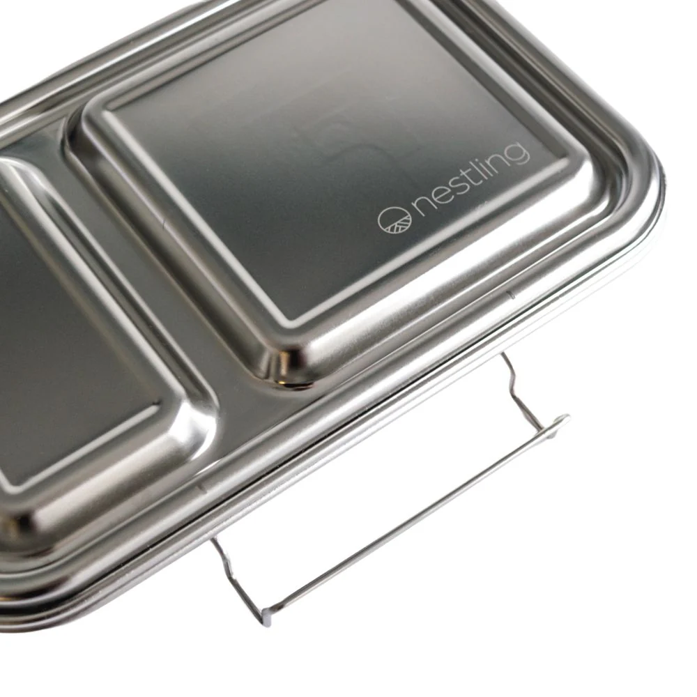 Nestling Stainless Steel Duo Bento Box - Image 4