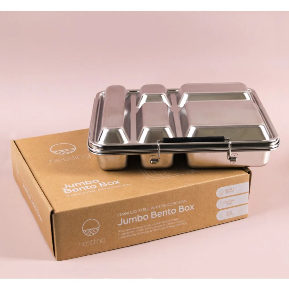 Nestling Stainless Steel Jumbo Bento Box - Image 3