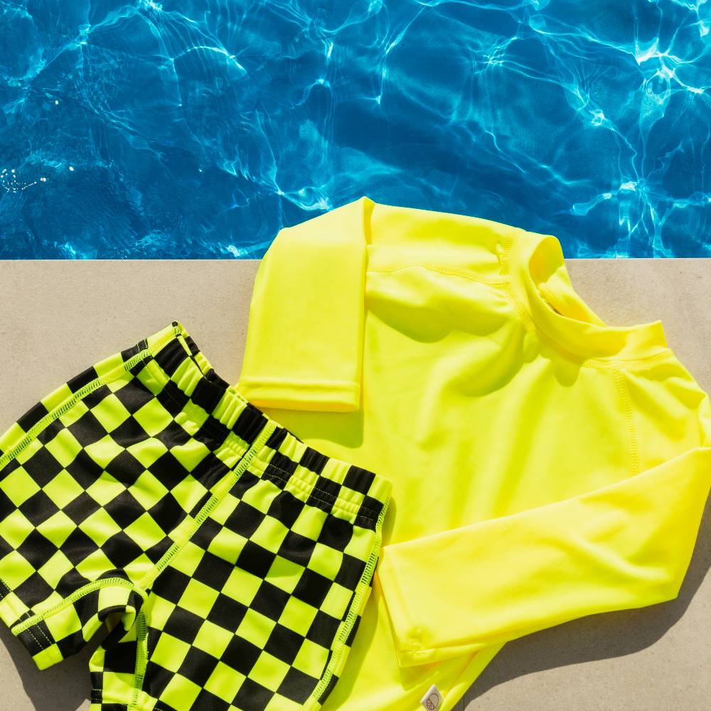 Neon by Nestling Swim Rash Vest - Neon Yellow - Image 6