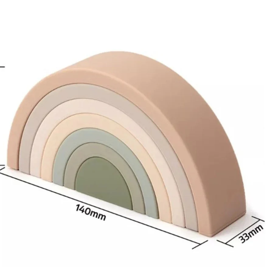 nil. Rainbow Silicone Stacker - Image 2