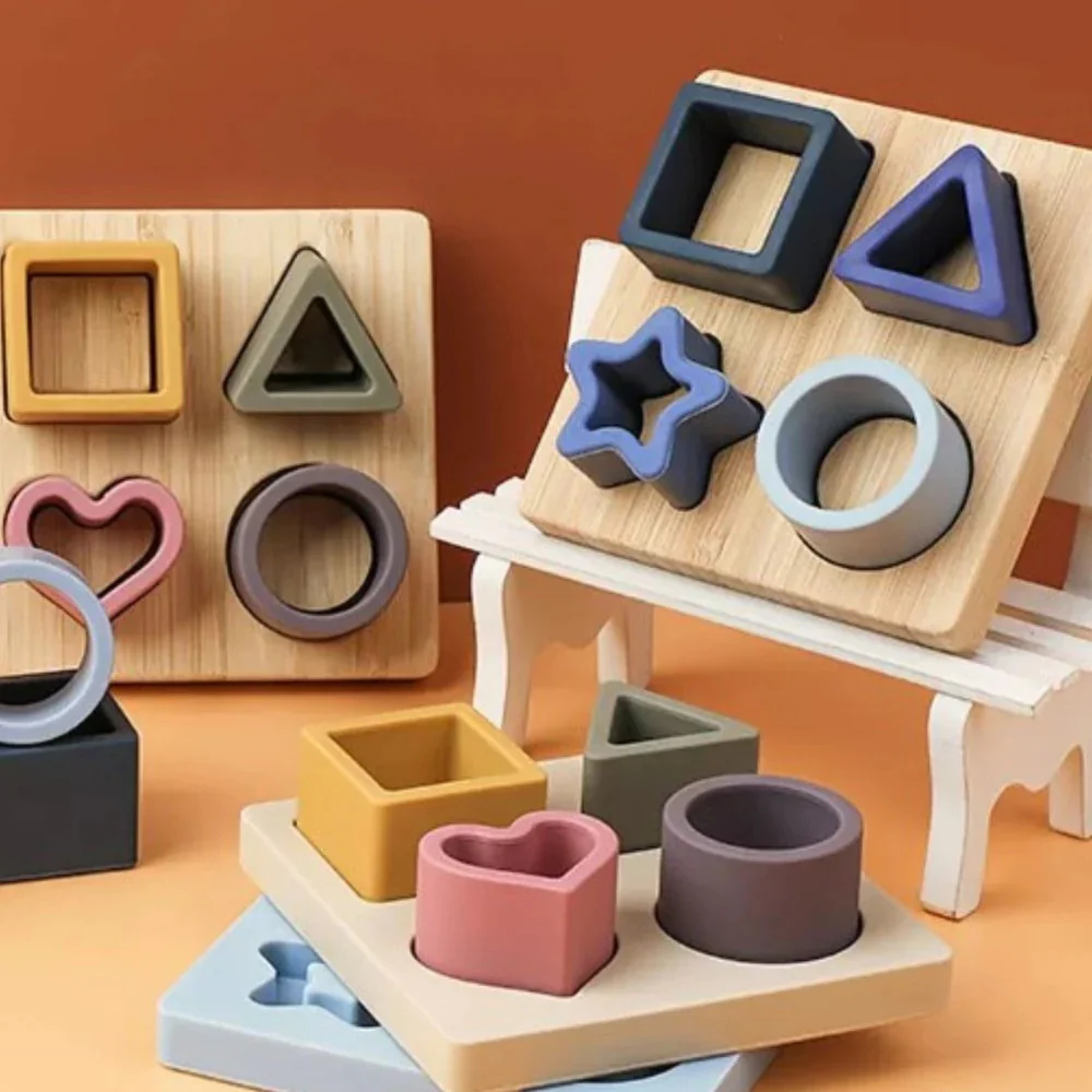nil. Silicone Geo Stacking Toy - Image 3