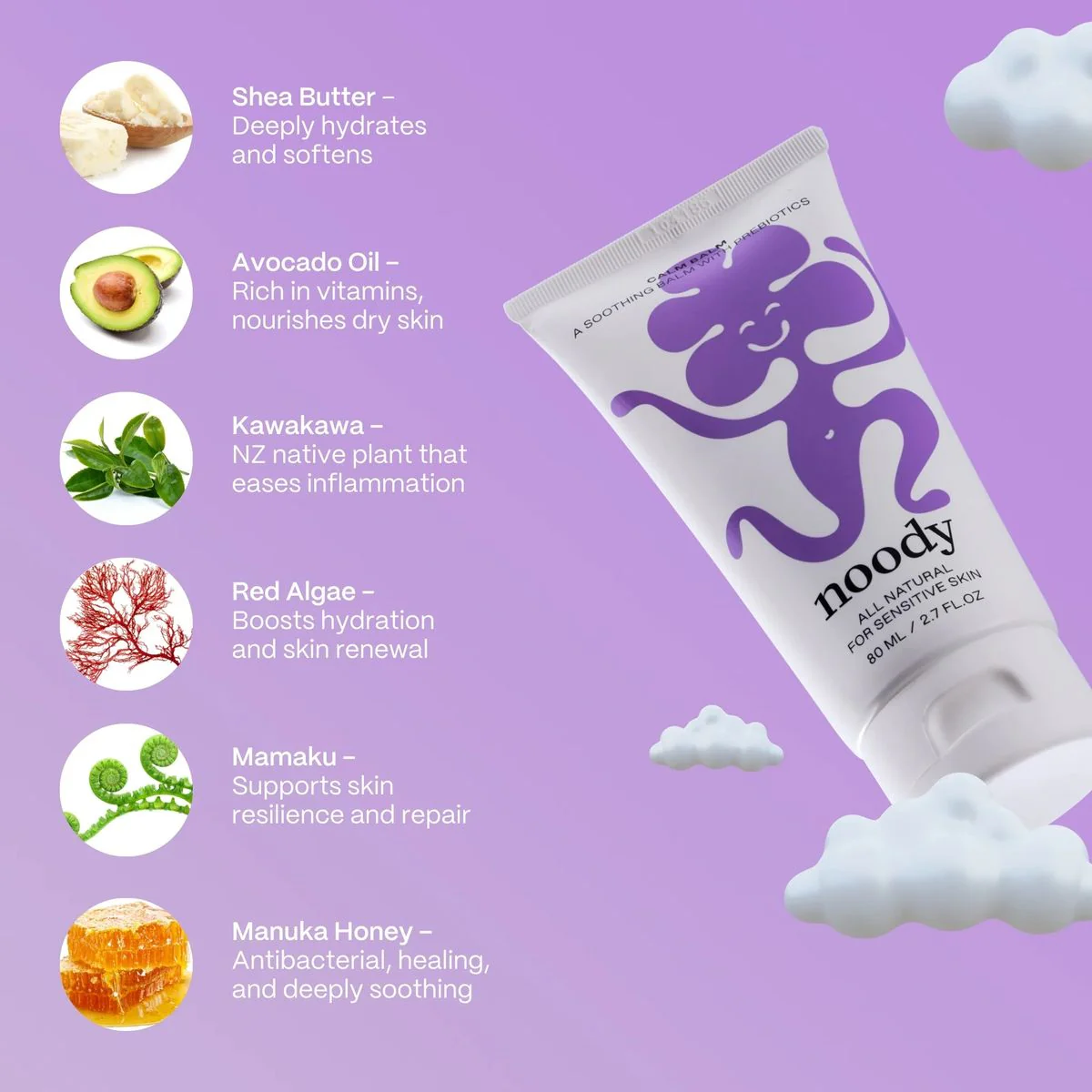 Noody Calm Balm - Healing Balm with Prebiotics 80ml - Image 7
