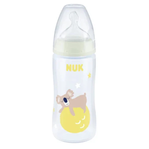 NUK First Choice Plus Night Baby Bottle with Temperature Control 300ml 6-18m - Image 2
