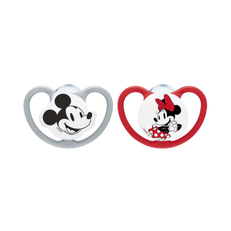 NUK Perfect Match Air Mickey Soothers 2pk - Red