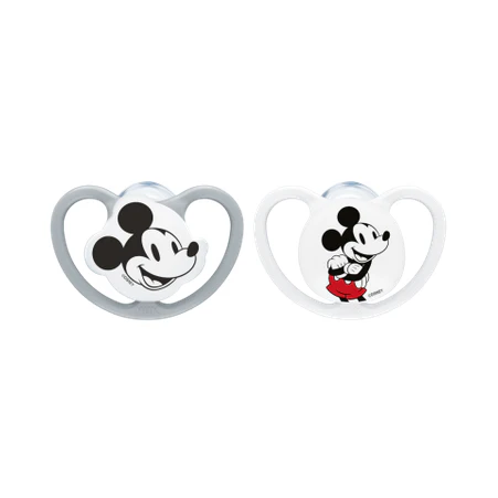NUK Perfect Match Air Mickey Soothers 2pk - White
