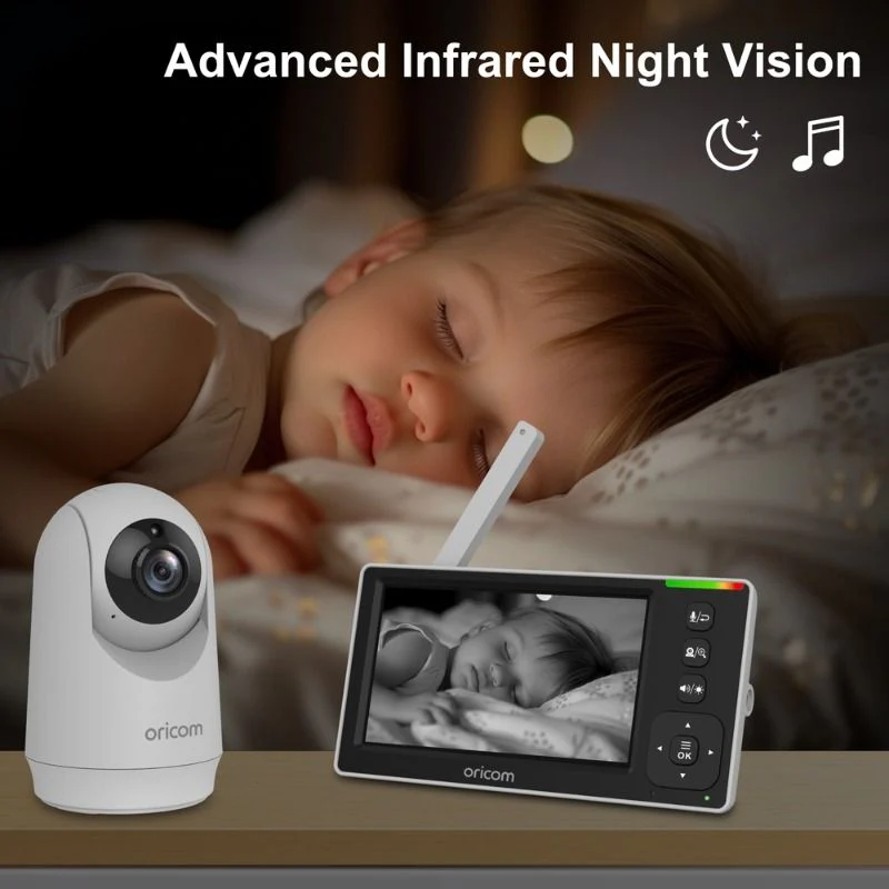 Oricom 4.3" Video Baby Monitor With Motorised Pan-Tilt Camera - Image 7