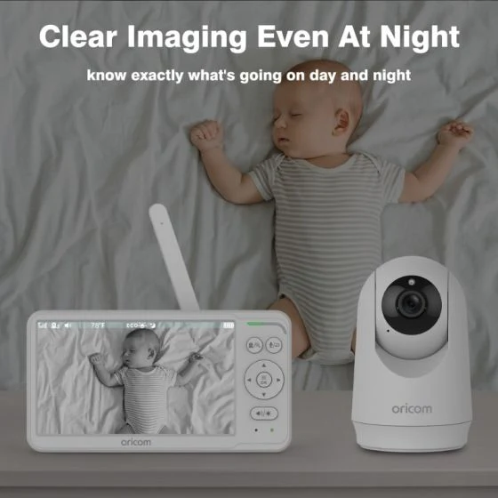 Oricom 6.0" Video Baby Monitor with Pan tilt zoom camera - Image 4