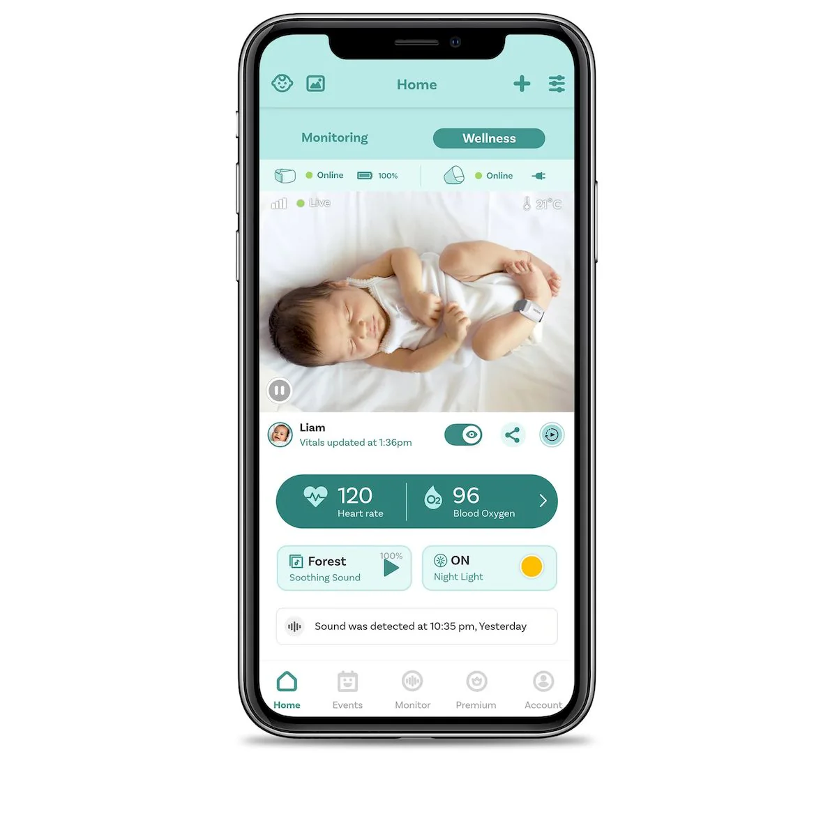 Oricom Guardian Pro Sleep Tracking + Video Baby Monitor - Image 5