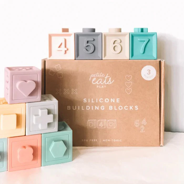 Petite Eats Baby Silicone Building Blocks