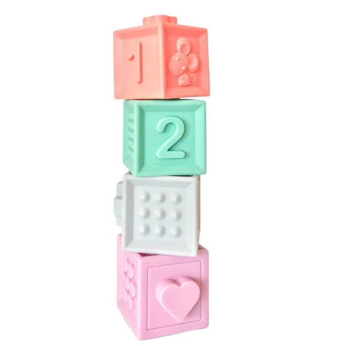 Petite Eats Baby Silicone Building Blocks - Image 2