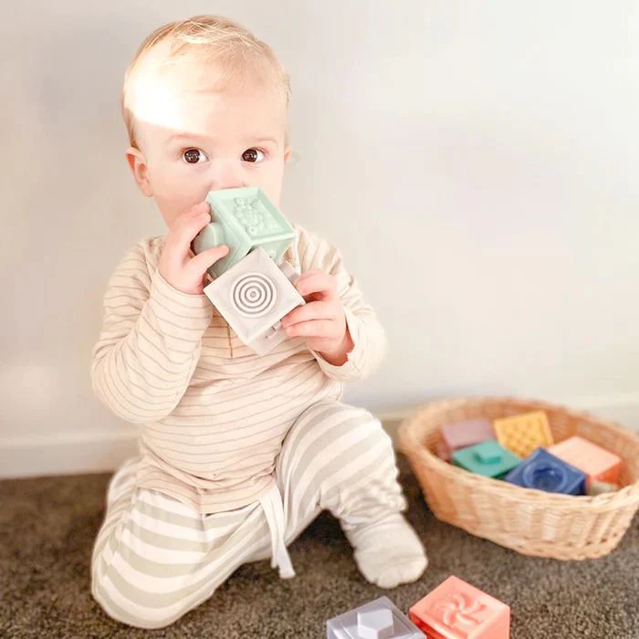 Petite Eats Baby Silicone Building Blocks - Image 3