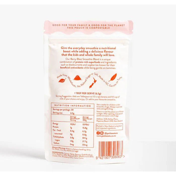 Petite Eats Berry Blast Smoothie Mix 130g - 20 Servings - Image 3