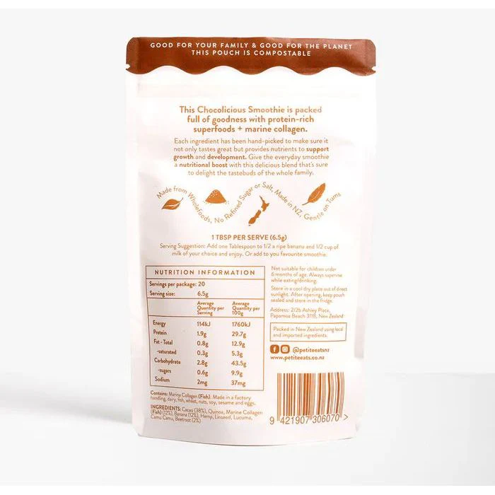 Petite Eats Chocolicious Superfood Smoothie Mix 130g - 20 Servings - Image 3