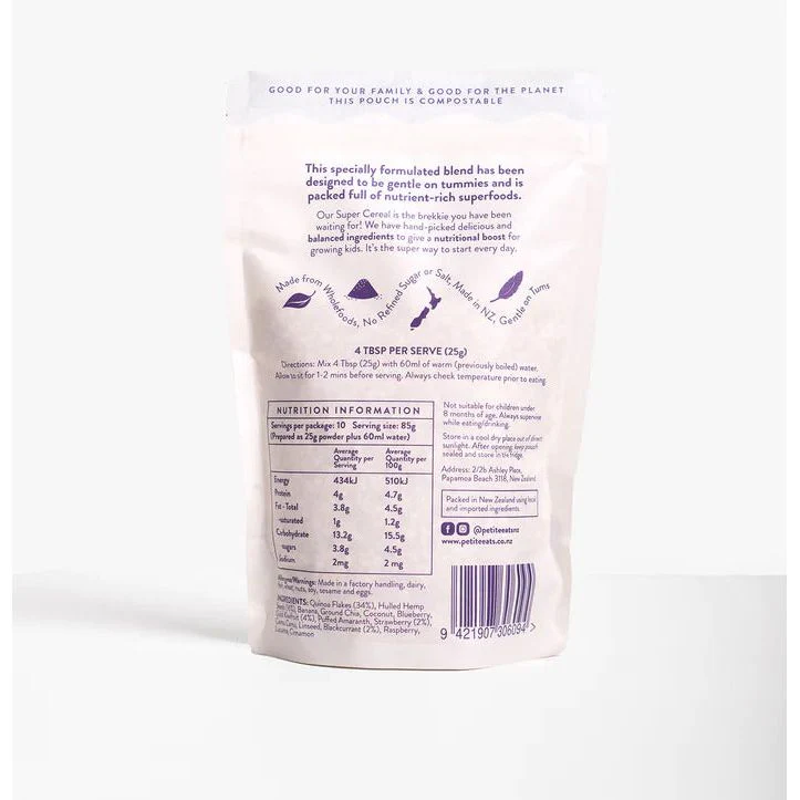 Petite Eats Quinoa Super Cereal 250g - 10 Servings - Image 3