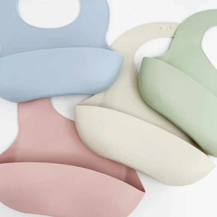 Petite Eats Silicone Baby Bib - Large - Image 11