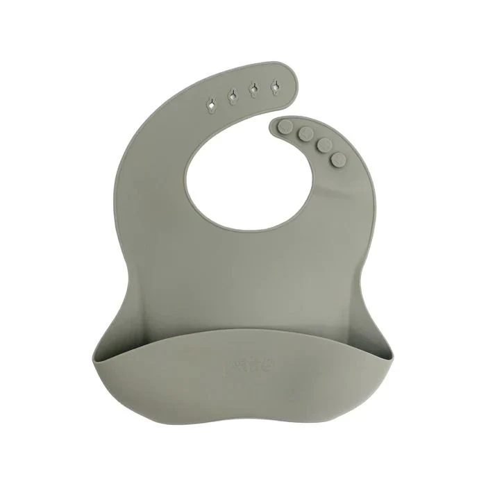 Petite Eats Silicone Baby Bib - Large - Image 4
