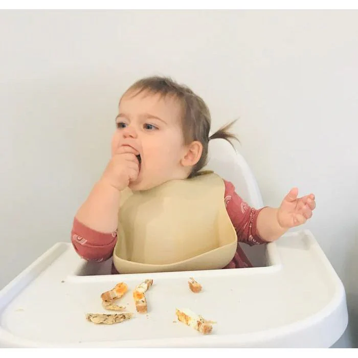 Petite Eats Silicone Baby Bib - Large - Image 7