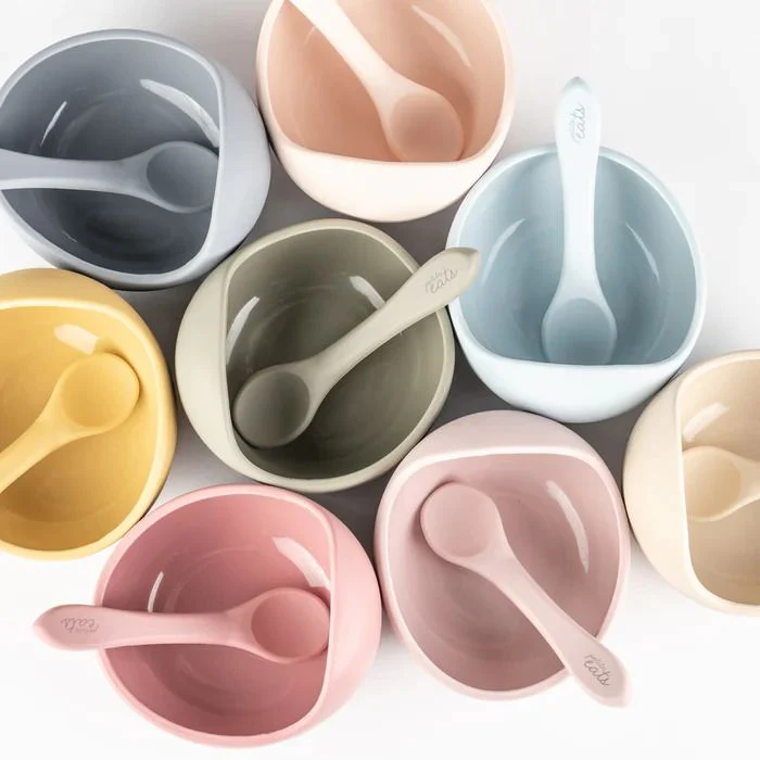 Petite Eats Silicone Baby Suction Bowl & Spoon
