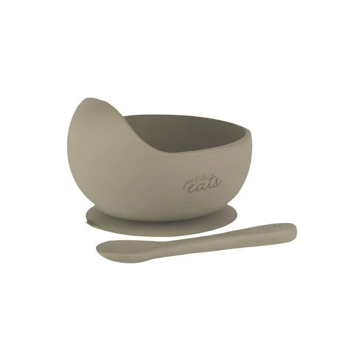 Petite Eats Silicone Baby Suction Bowl & Spoon - Image 2