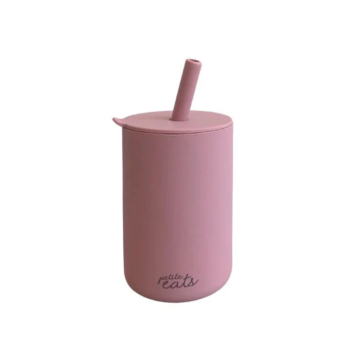 Petite Eats Silicone Mini Smoothie Cup with Straw - Image 2