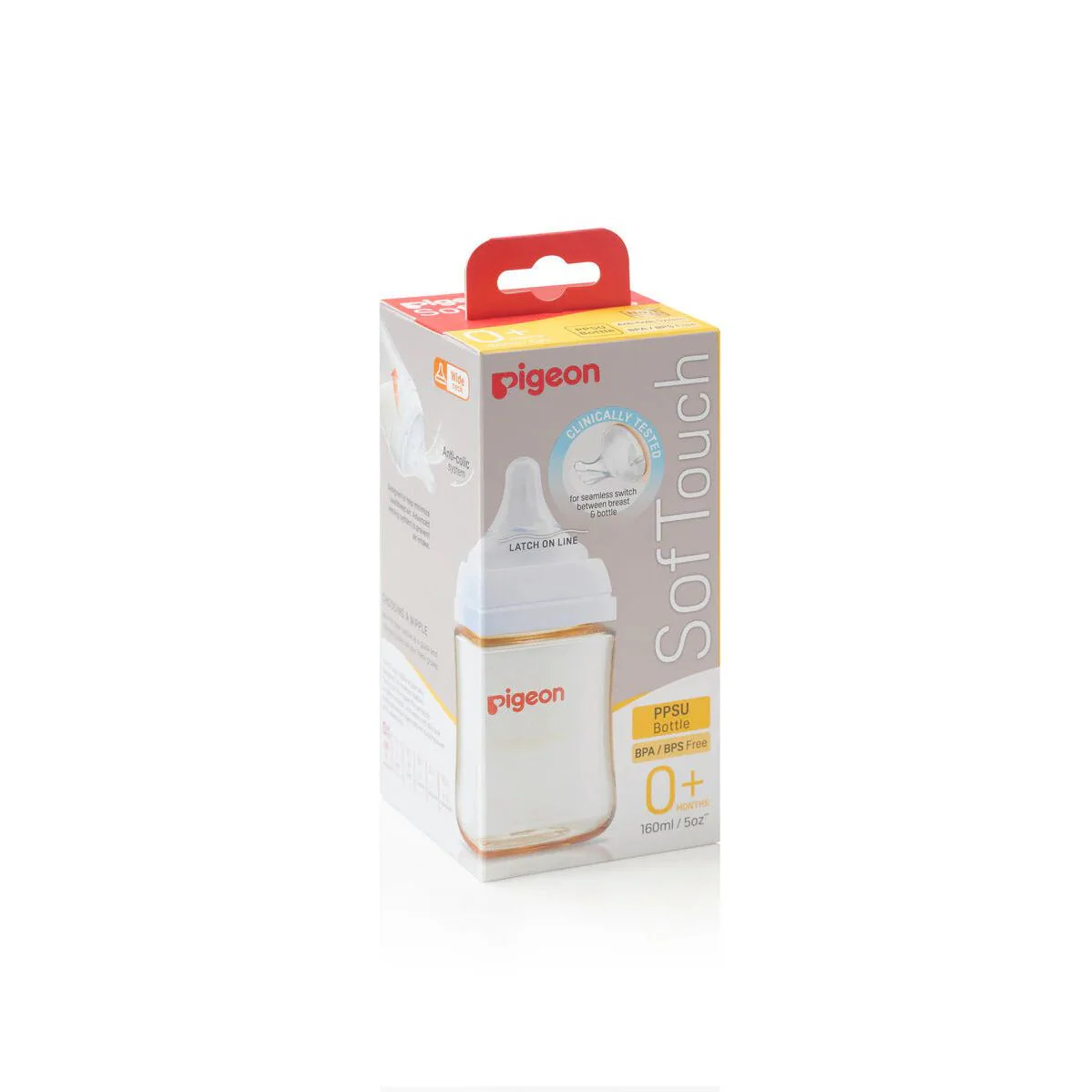 Pigeon SofTouch™ Wide Neck Bottle PPSU - Image 2