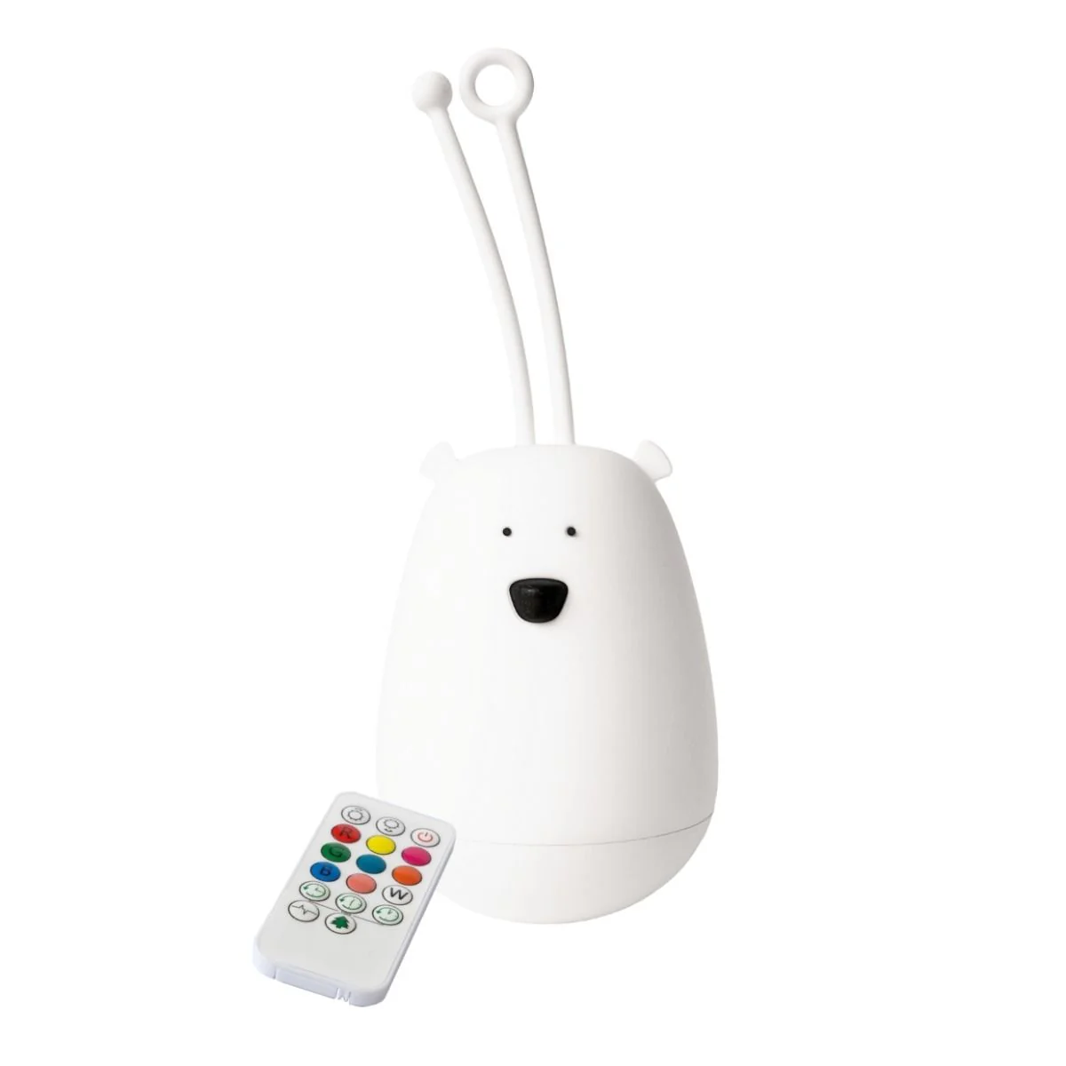 Rabbit & Friends Bear Silicone Hanging Night Light with Remote Control