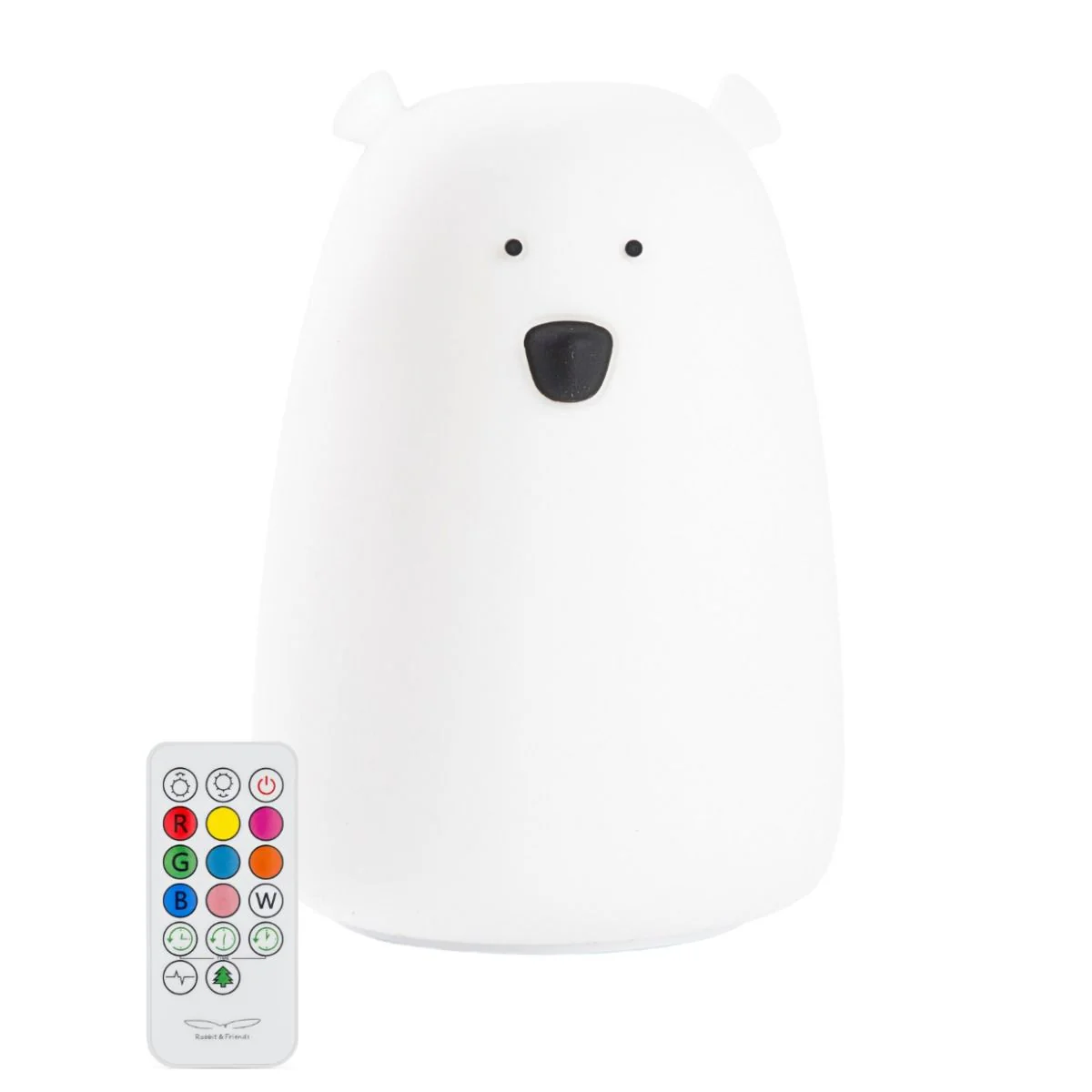 Rabbit & Friends Big Bear Silicone Night Light with Remote Control