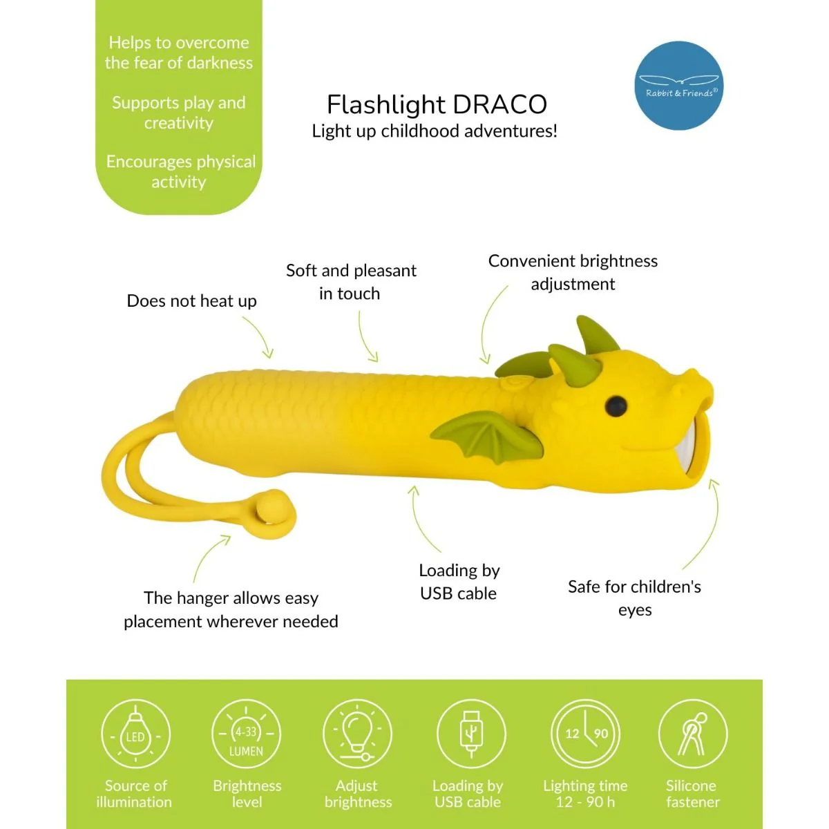Rabbit & Friends Silicone Flashlight - Image 4