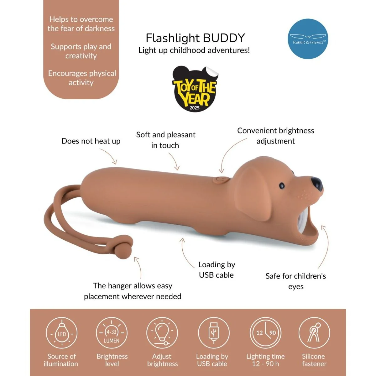 Rabbit & Friends Silicone Flashlight - Image 5