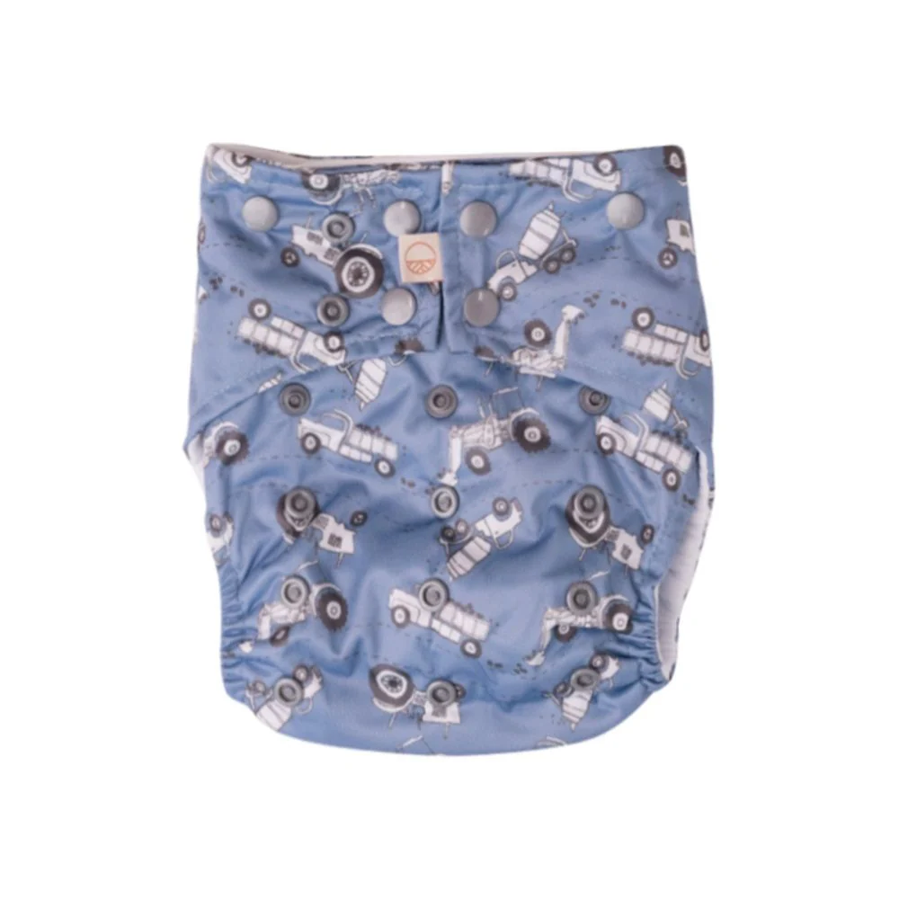 Sassy Pants Snap Nappy with 2 Inserts - One Size - Image 6