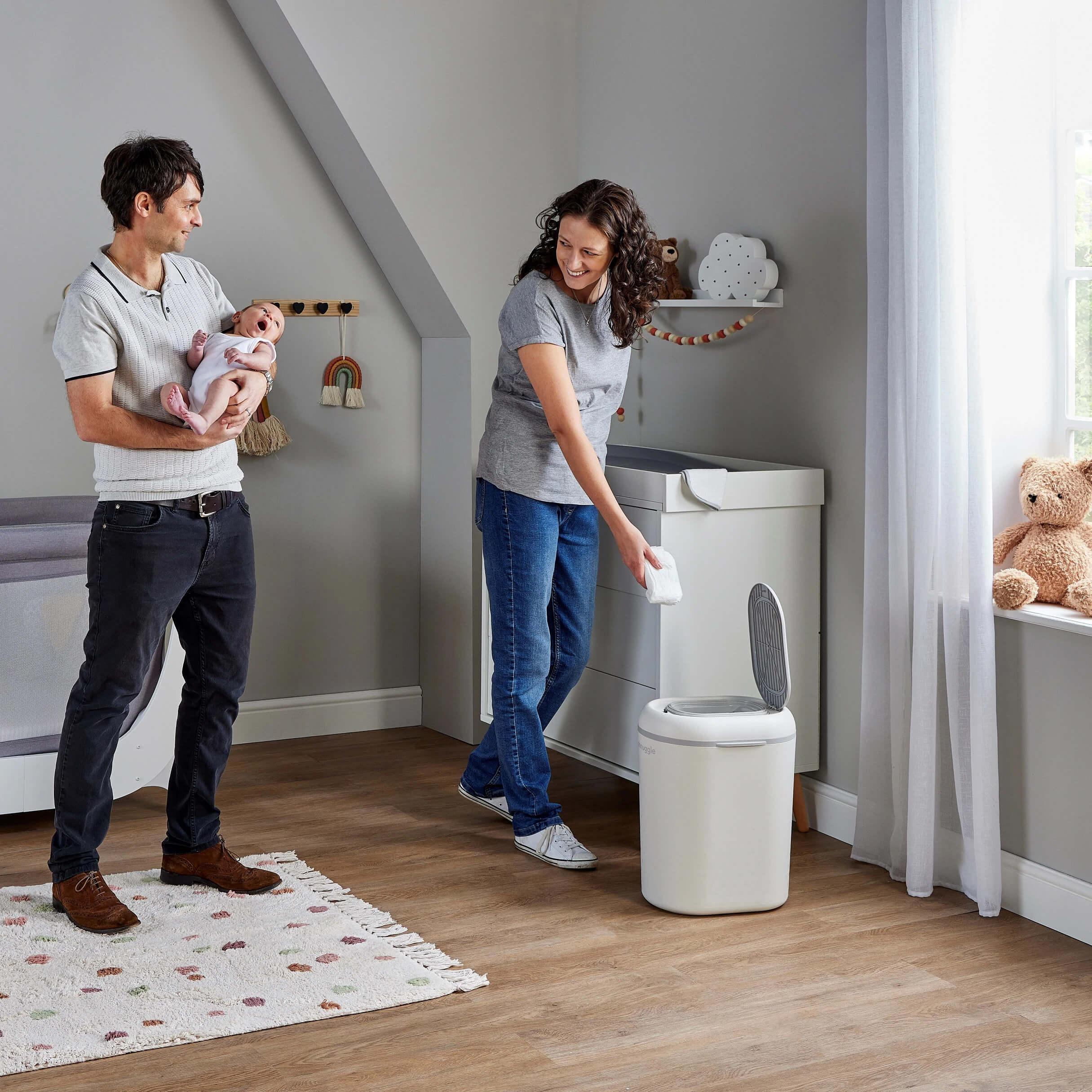 Shnuggle Eco-Touch Nappy Bin - Image 4