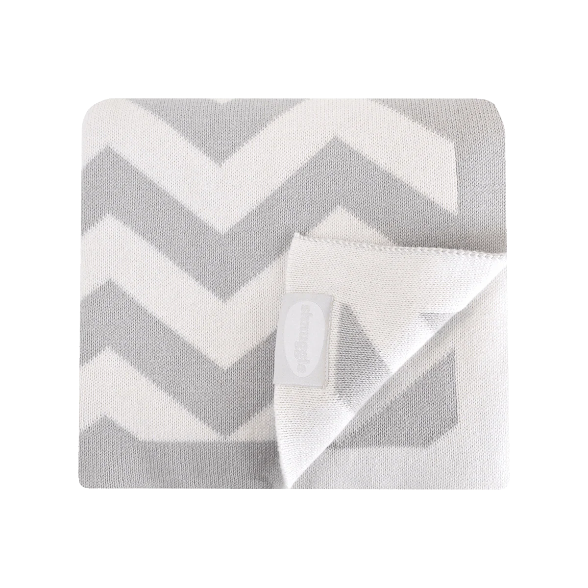 Shnuggle Knitted Blanket Chevron