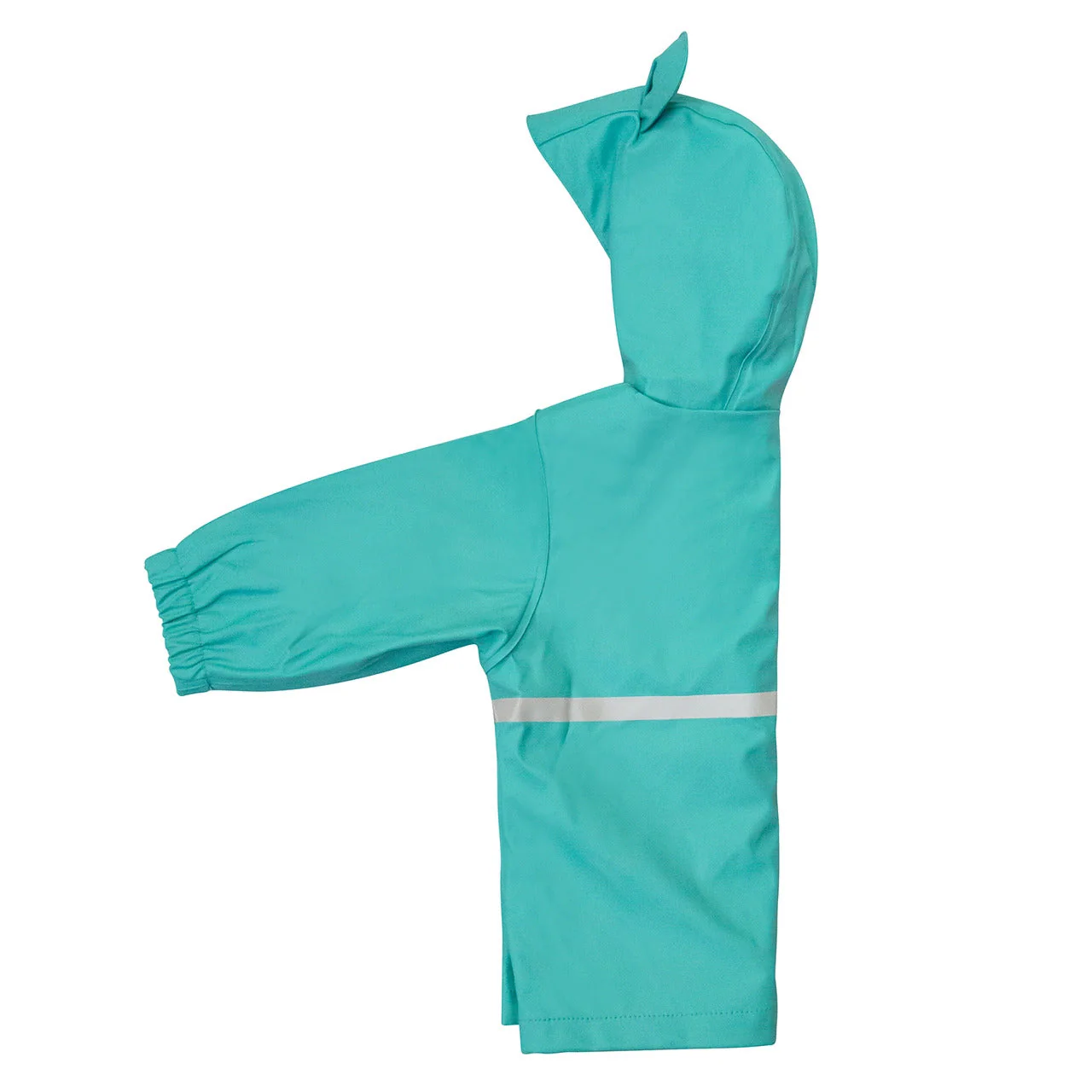 Silly Billyz Waterproof Jacket - Aqua - Hood Designs - Image 2