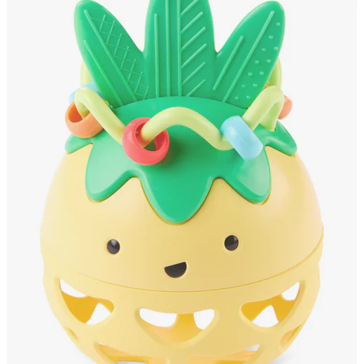 Skip Hop Farmstand roll Around Pineapple Rattle Baby Toy