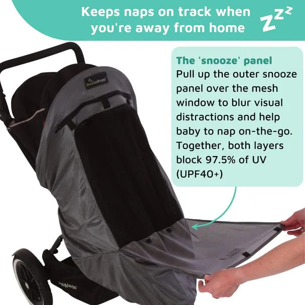 SnoozeShade Plus Deluxe Blackout Buggy Shade Cover - Image 4