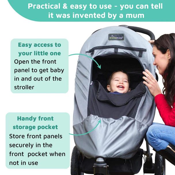 SnoozeShade Plus Deluxe Blackout Buggy Shade Cover - Image 6