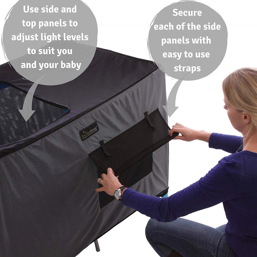 SnoozeShade Travel Cot Blackout Cover - Image 4