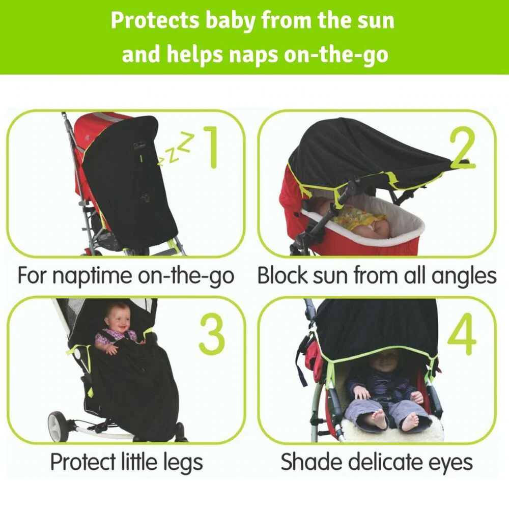 SnoozeShade Original Buggy Blackout Shade Cover - Image 2