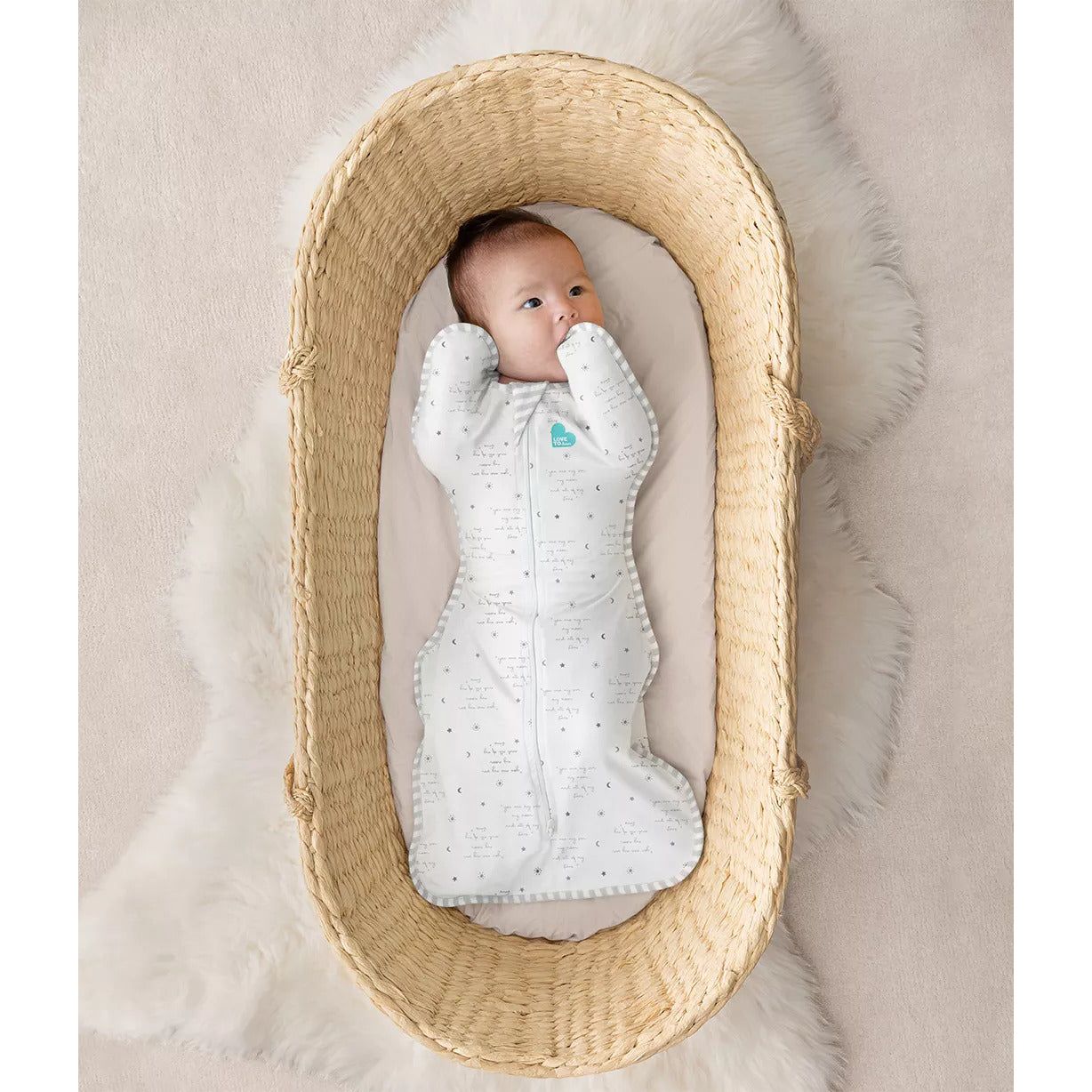 Love To Dream Swaddle Up™ Cotton 0.2 TOG You Are My White - Image 2
