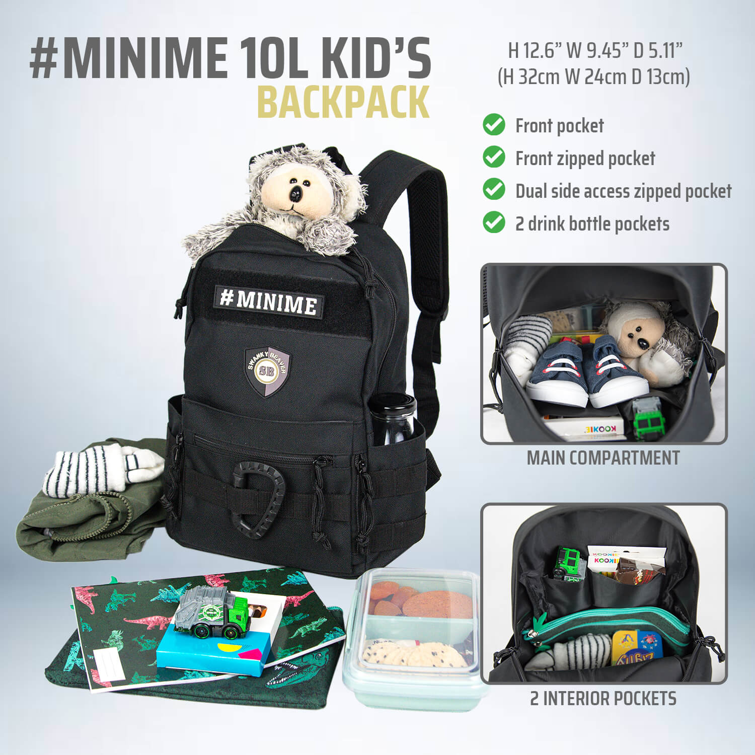 Swanky Beaver MiniMe Kids Backpack - Clearance - Image 15