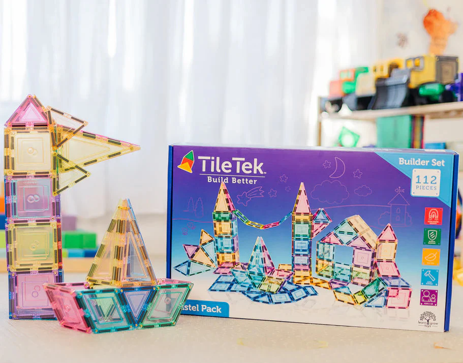 Tile Tek 112 Piece Pastel Builders Set - Image 2