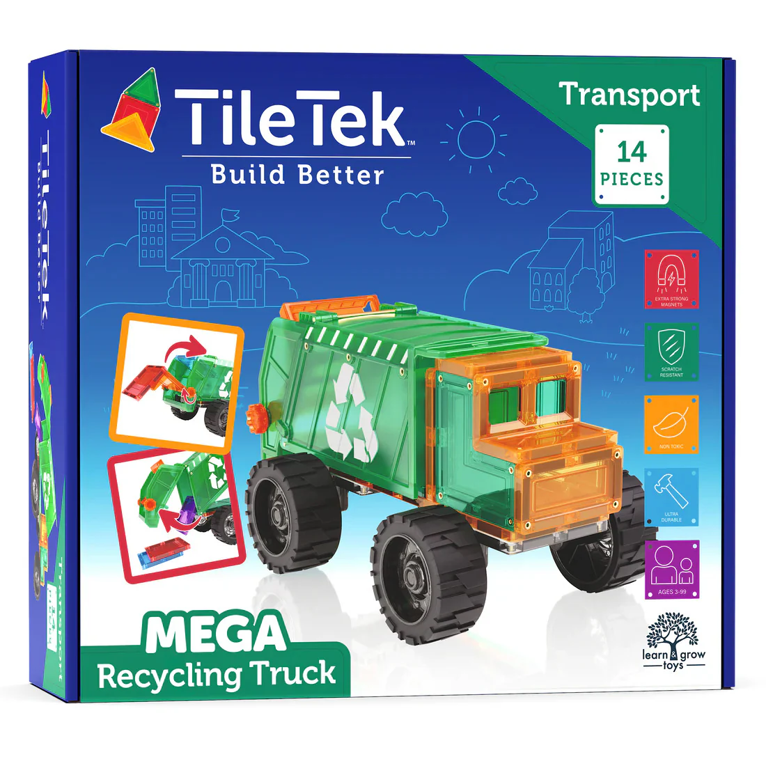 Tile Tek 14 Piece Mega Recycling Truck