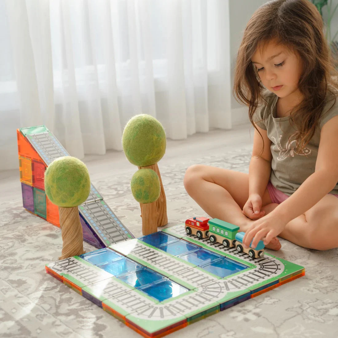 Tile Tek 36 Piece Tile Topper - Train Pack - Image 2