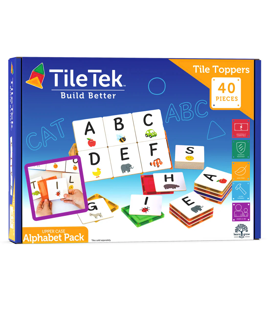 Tile Tek 40 Piece Tile Topper - Alphabet Pack - Image 2