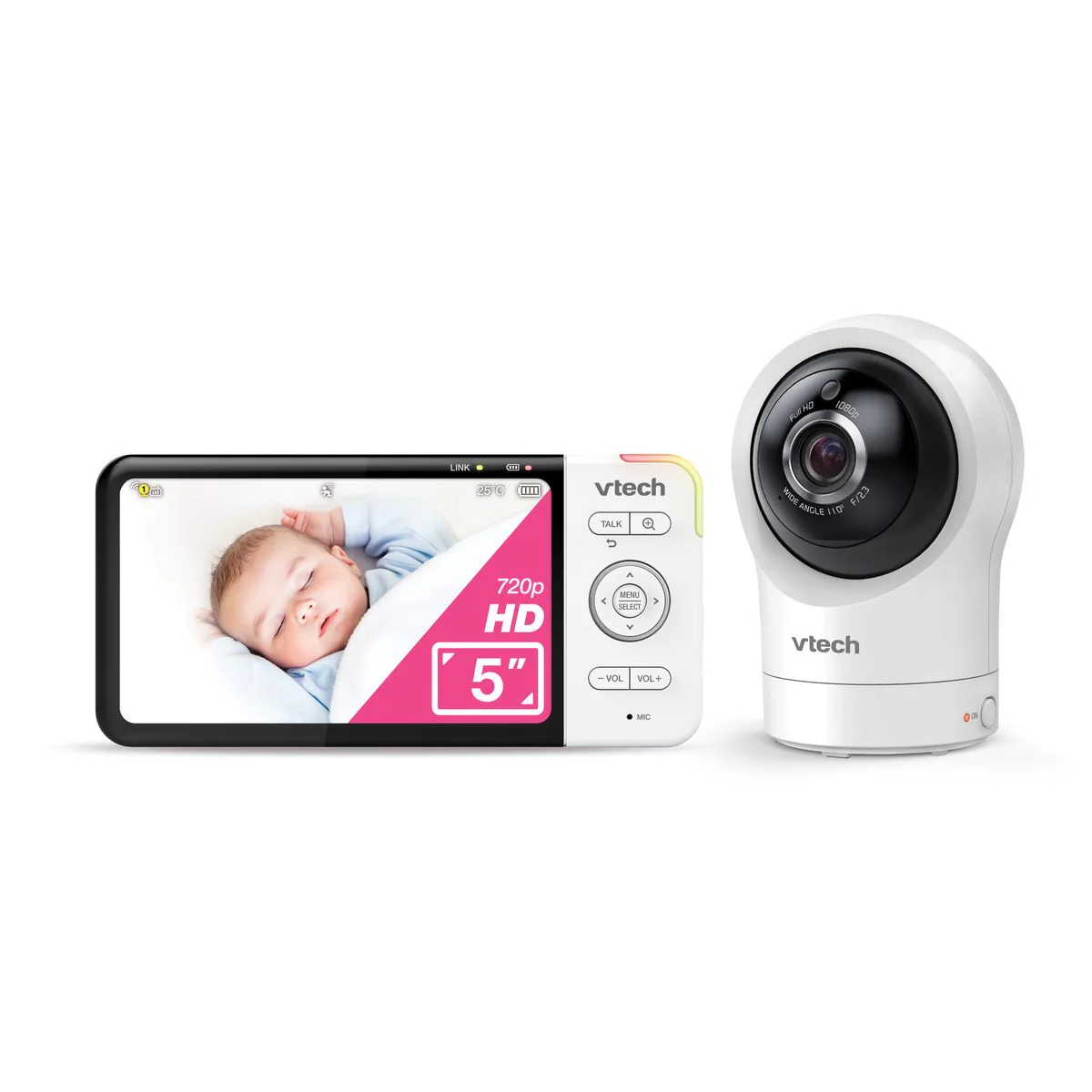 VTech RM5764HDV2 5” Smart HD Pan & Tilt Baby Video Monitor with Remote Access