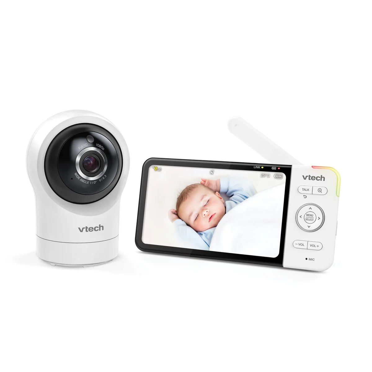 VTech RM5764HDV2 5” Smart HD Pan & Tilt Baby Video Monitor with Remote Access - Image 2