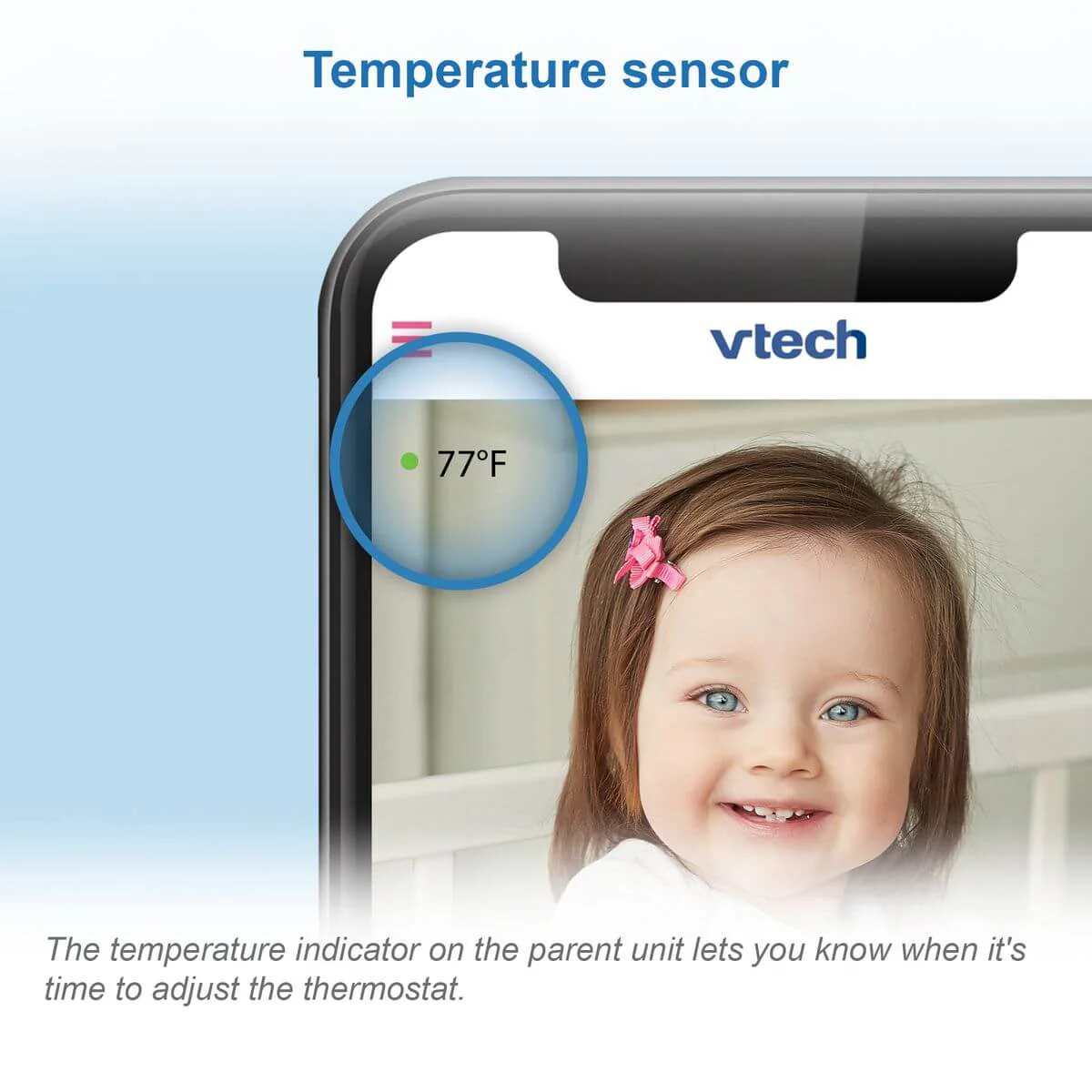 VTech RM9751 Smart Wi-Fi HD Baby Camera - Image 2
